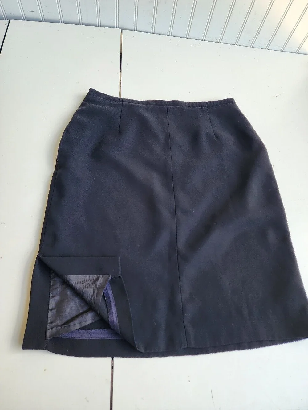 Preston & York Womens Black Pencil Skirt Lined Business Professional Sz 8